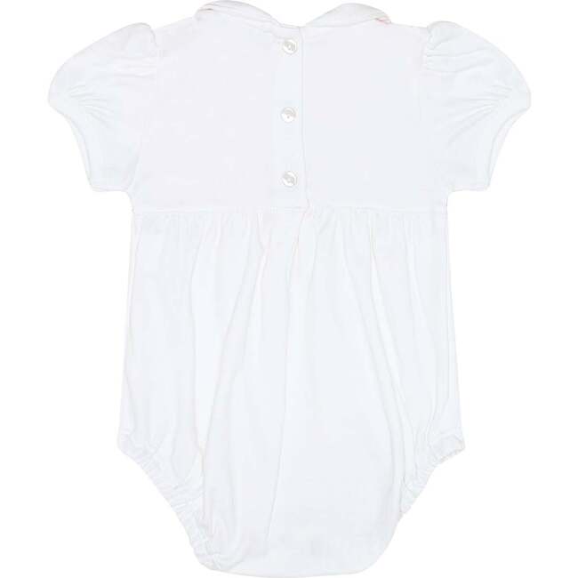Signature Smocked Girls Bubble White
