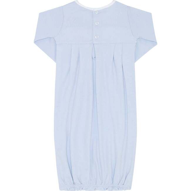 Signature Smocked Boys Gown Blue