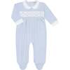 Signature Smocked Boys Footie Blue - Footie Pajamas - 1 - thumbnail