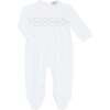 Signature Smocked Boys Footie White - Footie Pajamas - 1 - thumbnail