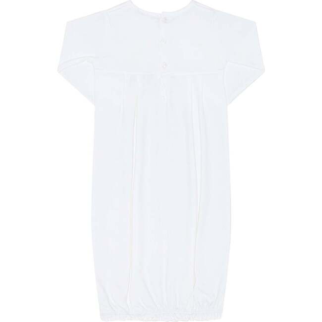 Signature Smocked Boys Gown White - Nightgowns - 3
