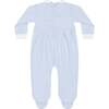 Signature Smocked Boys Footie Blue - Footie Pajamas - 2 - thumbnail