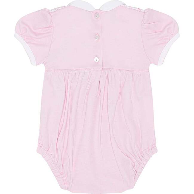 Signature Smocked Girls Bubble White - Rompers - 4