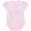 Signature Smocked Girls Bubble White - Rompers - 4 - thumbnail
