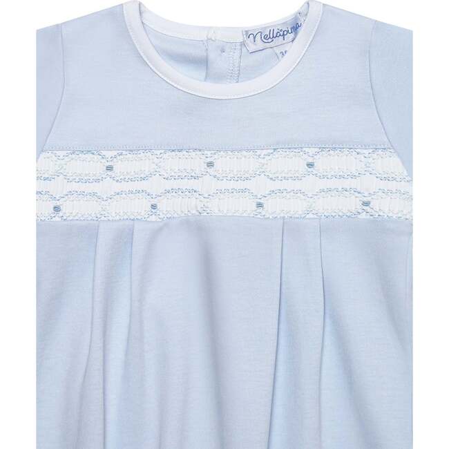 Signature Smocked Boys Gown White