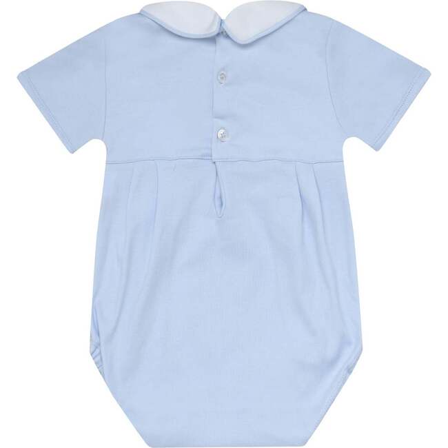 Sailboat Smocked Bubble Blue - Rompers - 3