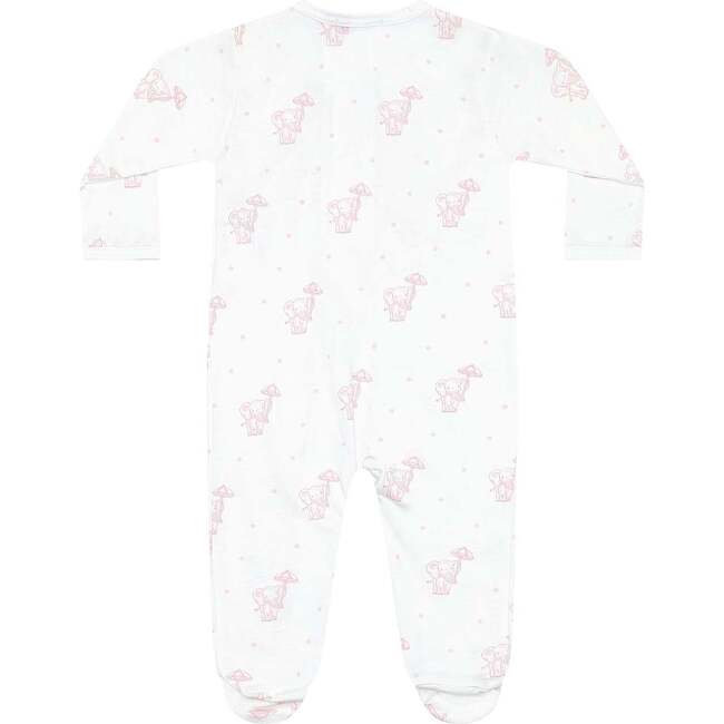 Pink Elephant Zipper Footie Pink