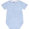Sailboat Smocked Bubble Blue - Rompers - 4 - thumbnail