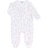 Pink Bunny Toile Crossover Footie Pink - Footie Pajamas - 1 - thumbnail