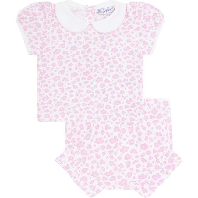 Pink Cheetah Print Diaper Cover Set Pink