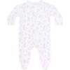 Pink Bunny Toile Crossover Footie Pink - Footie Pajamas - 2 - thumbnail