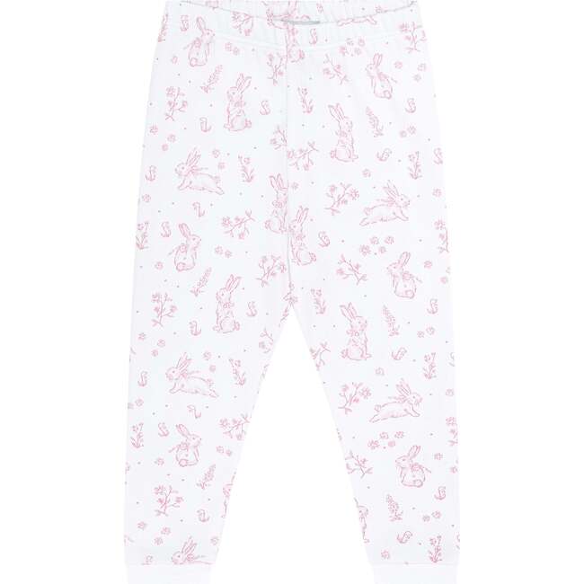 Pink Bunny Toile Pajama Pink - Pajamas - 3