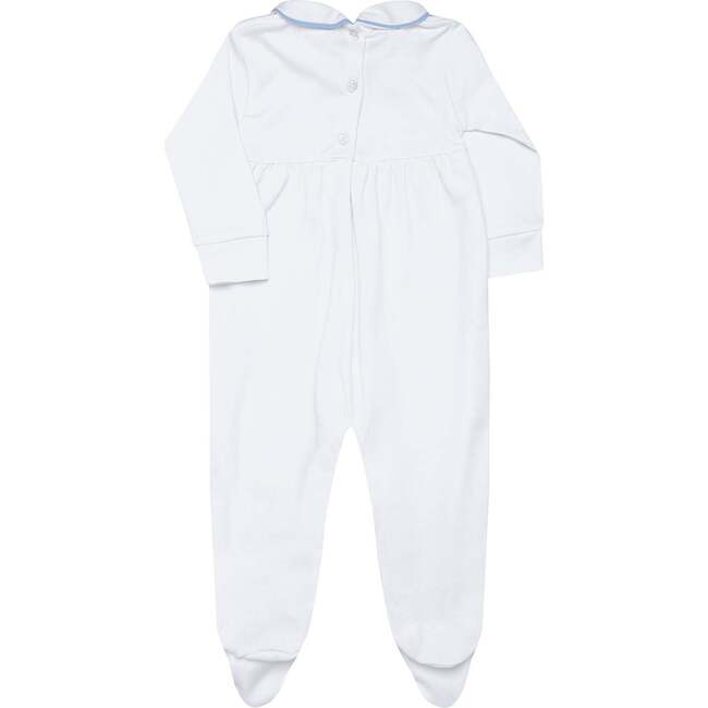 Nella Smocked Boy Footie Blue Smocked - Footie Pajamas - 3