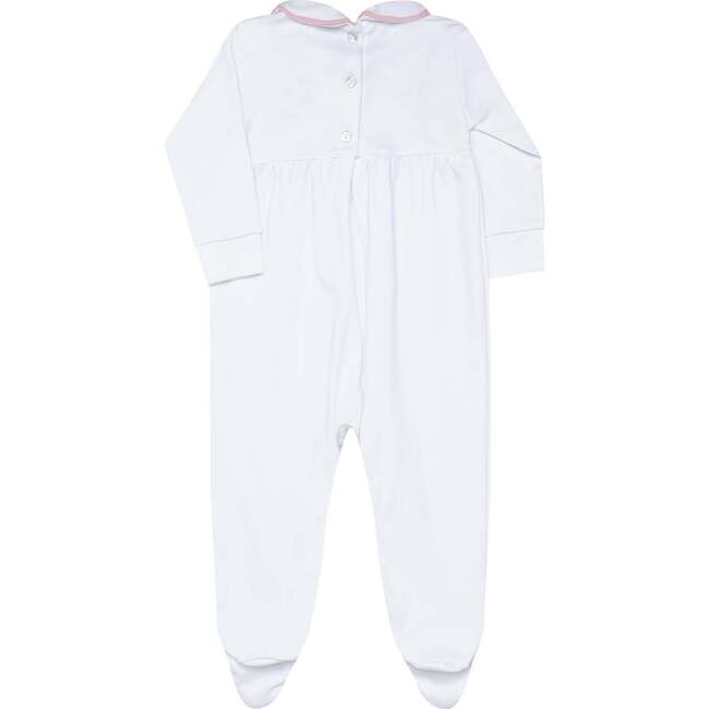 Nella Smocked Baby Girl Footie Pink Smocked - Footie Pajamas - 3