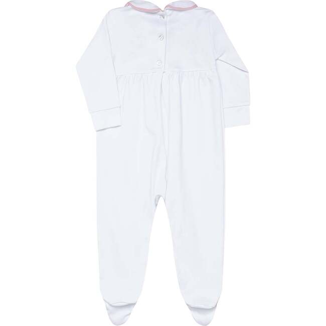 Nella Smocked Baby Girl Footie Pink Smocked - Footie Pajamas - 4