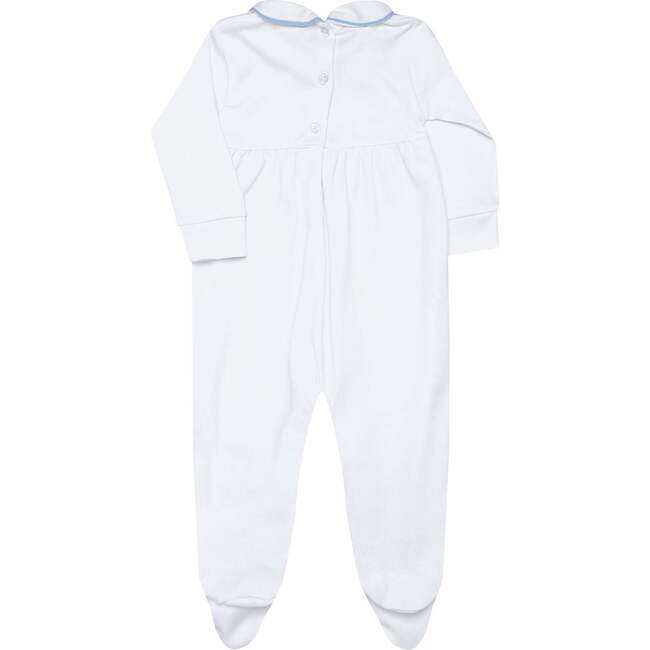 Nella Smocked Boy Footie Blue Smocked - Footie Pajamas - 4