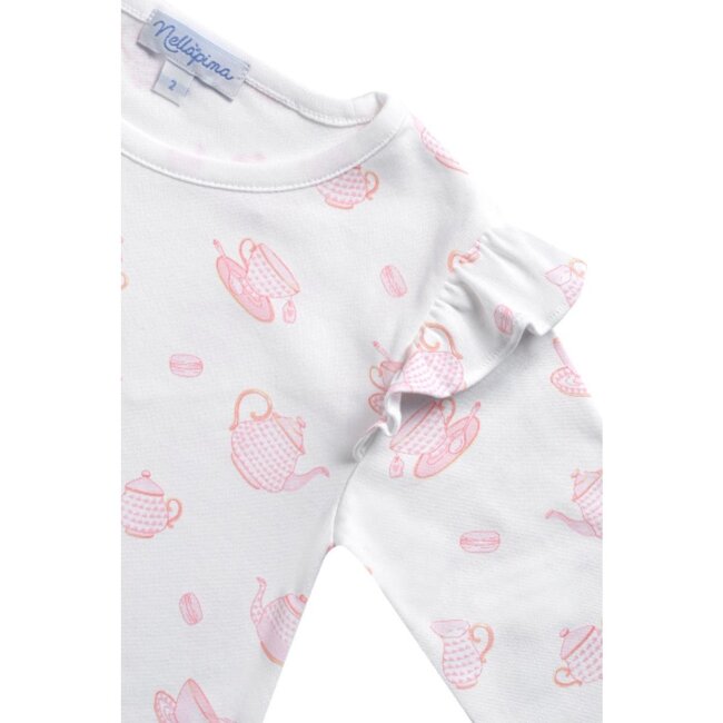 Petite Tea Time Print Playtime Dress Pink - Dresses - 3