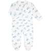 Mini Voyages Zipper Footie Blue - Footie Pajamas - 1 - thumbnail