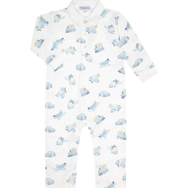 Mini Voyages Romper long sleeve Blue