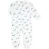 Mini Voyages Zipper Footie Blue - Footie Pajamas - 2