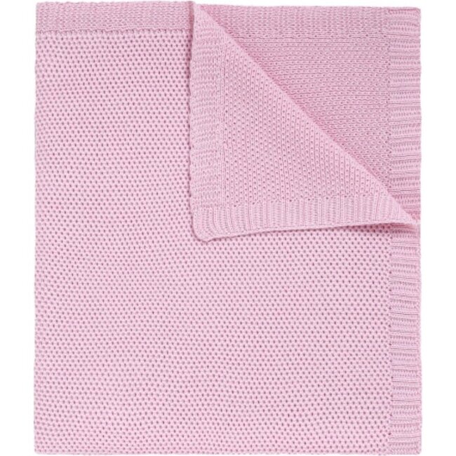 Honeycomb Knit Blanket White