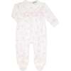 Charming Bows Print Smocked Footie Pink - Footie Pajamas - 1 - thumbnail