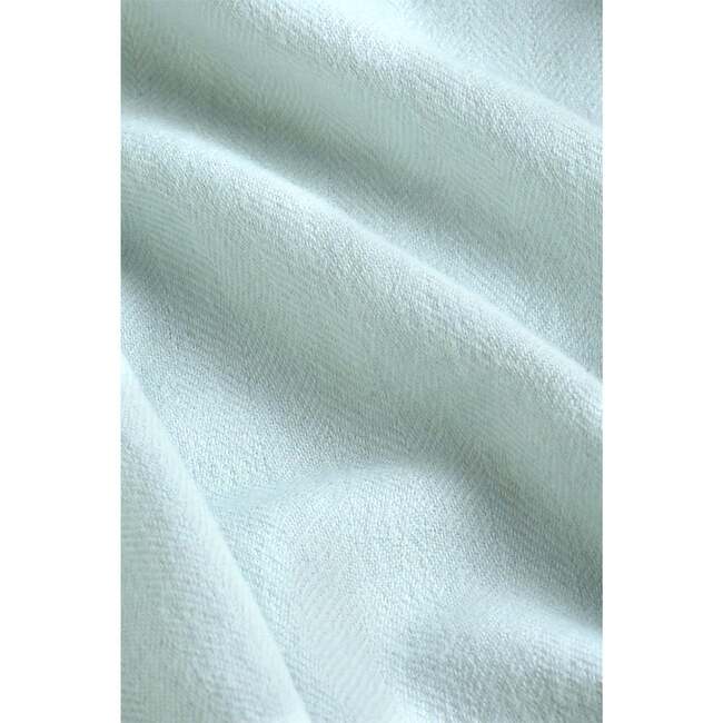 Herringbone Baby Alpaca Woven Blanket Blue - Blankets - 3