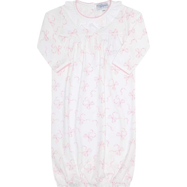 Charming Bows Print Gown Pink