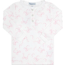 Charming Bows Print Pajamas Pink - Pajamas - 3