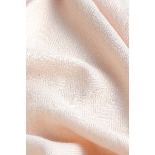Herringbone Baby Alpaca Woven Blanket Blue - Blankets - 4