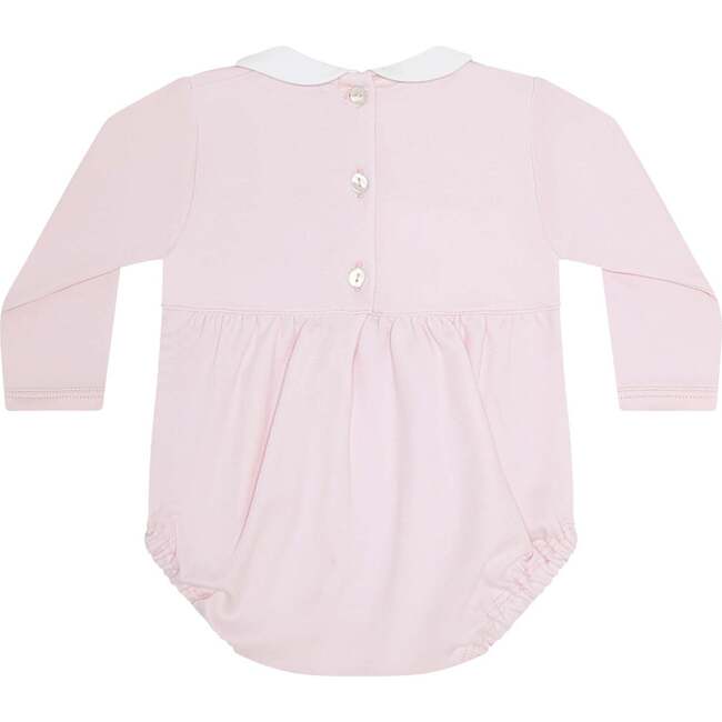 Charming Bows Embroidery Bubble LS Pink