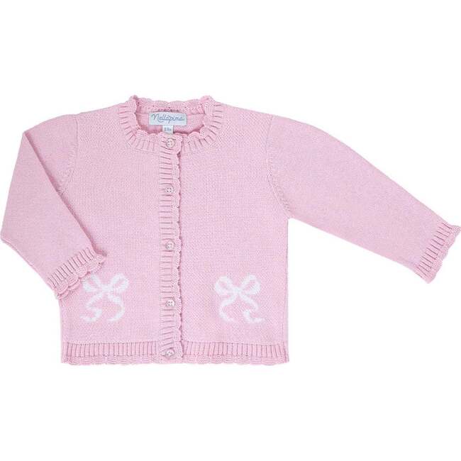 Charming Bow Cardigan Pink