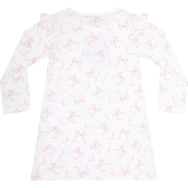 Charming Bows Print Playtime Dress Pink