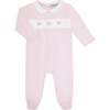 Charming Bows Embroidery Footie Pink - Footie Pajamas - 1 - thumbnail