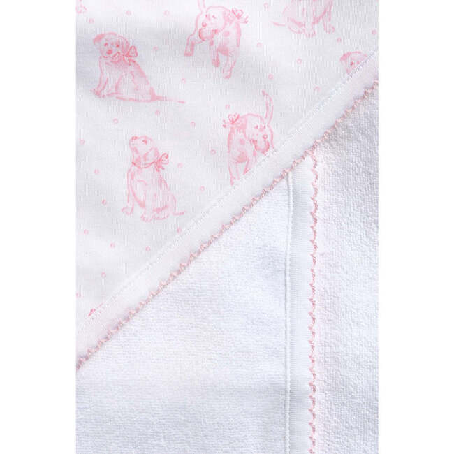 Pink Puppy Love Print Towel Pink - Bath Towels - 3