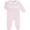 Pink Puppy Love Embroidery Footie Pink - Footie Pajamas - 1 - thumbnail
