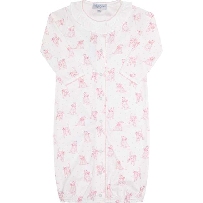 Pink Puppy Love Print Converter Gown Pink