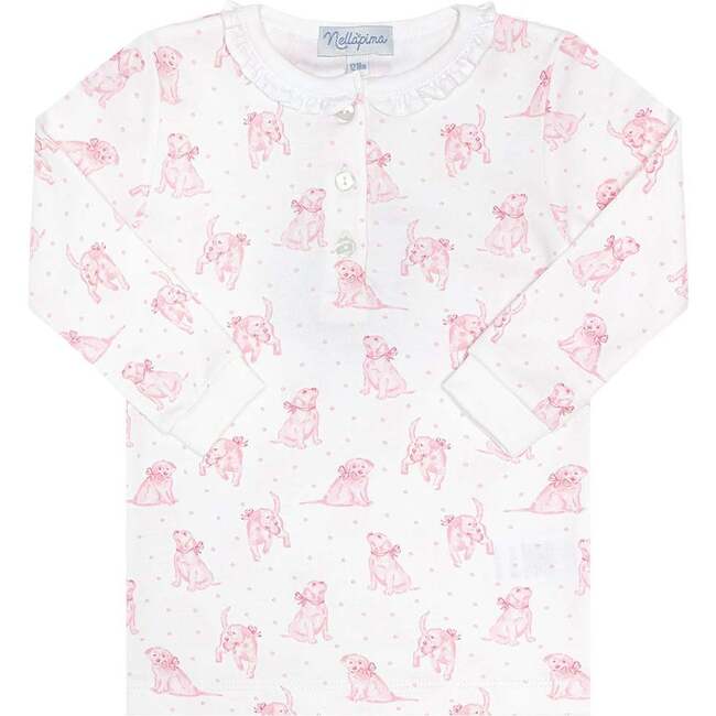 Pink Puppy Love Print Pajamas Pink - Pajamas - 4