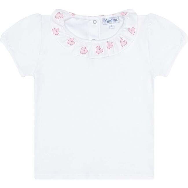 Pink Heart Print Tee Pink