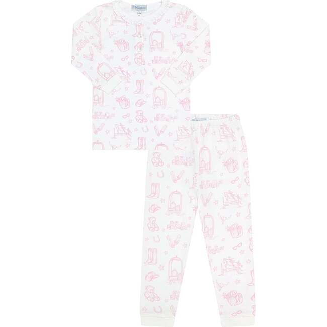 Pink Lone Star Toile Pajamas Pink
