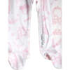 Pink Lone Star Toile Zipper Footie Pink - Footie Pajamas - 3