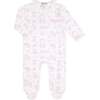 Pink Lone Star Toile Print Crossover Footie Pink - Footie Pajamas - 1 - thumbnail