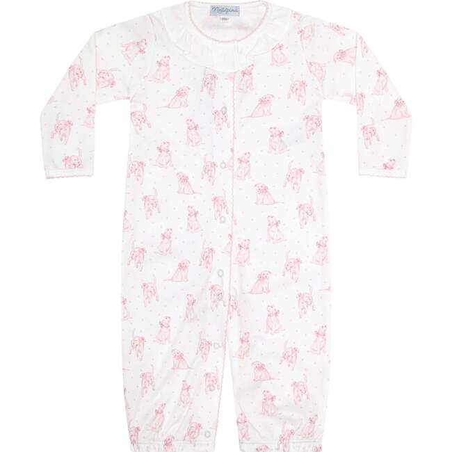 Pink Puppy Love Print Converter Gown Pink - Nightgowns - 3
