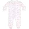 Pink Lone Star Toile Print Crossover Footie Pink - Footie Pajamas - 2