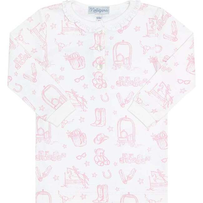 Pink Lone Star Toile Pajamas Pink - Pajamas - 4