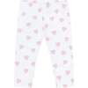 Pink Heart Print Pima Leggings Pink - Leggings - 1 - thumbnail