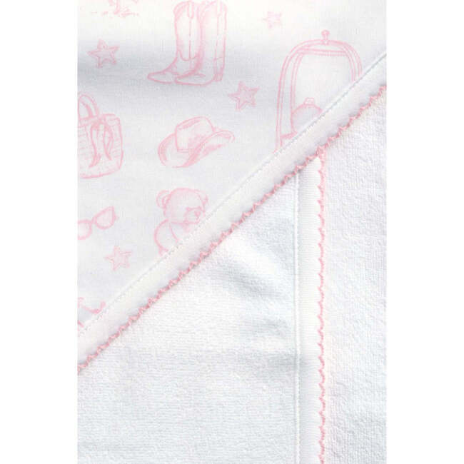 Pink Lone Star Toile Towel Pink - Bath Towels - 3