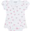 Pink Heart Print Onesie Dress Pink - Dresses - 1 - thumbnail