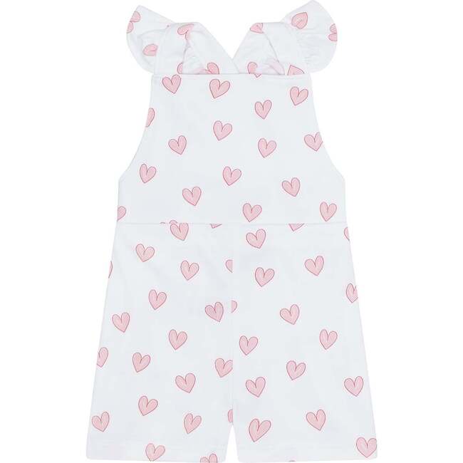 Pink Heart Print Romper Pink