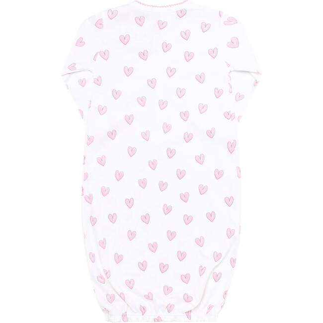 Pink Heart Print Gown  Pink